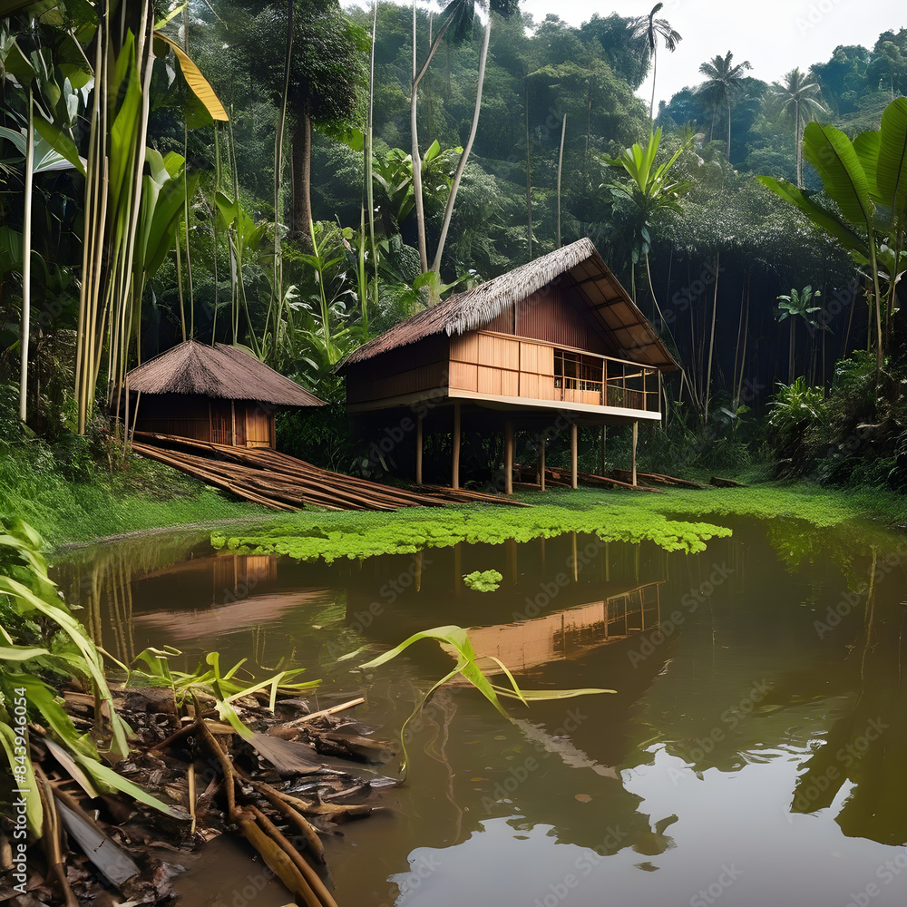 bamboo house