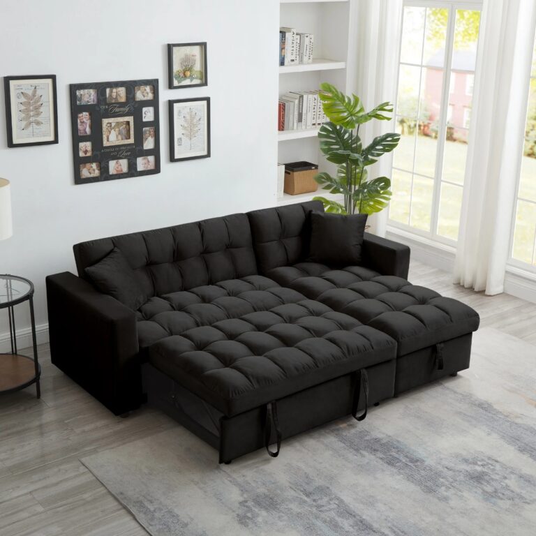 black sofa bed